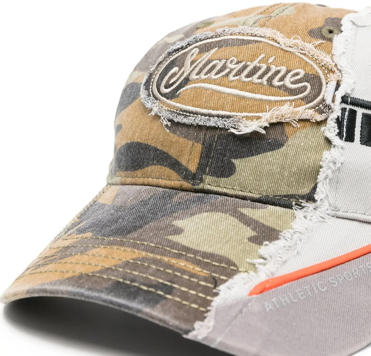 Martine Rose Collage Cap Green Camo Groen