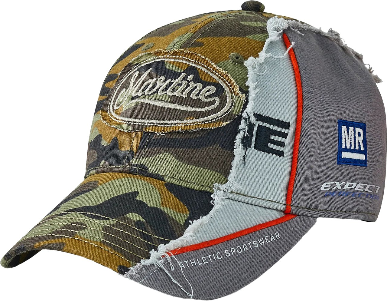 Martine Rose COLLAGE CAP GREEN CAMO Divers