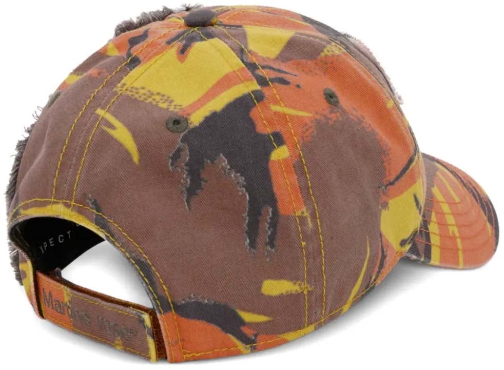 Martine Rose Collage Cap Orange Camo Grey Grijs