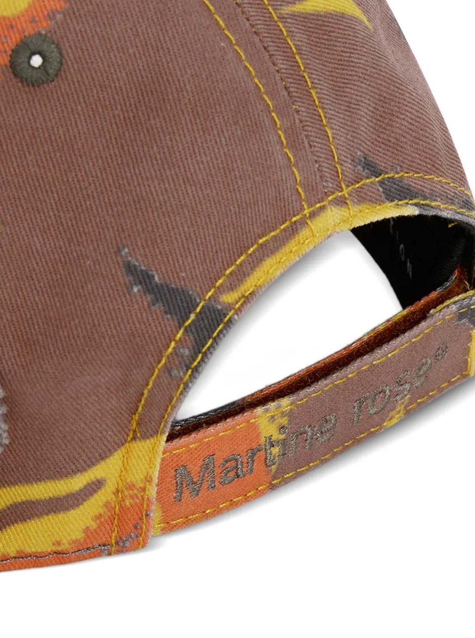 Martine Rose Collage Cap Orange Camo Grey Grijs