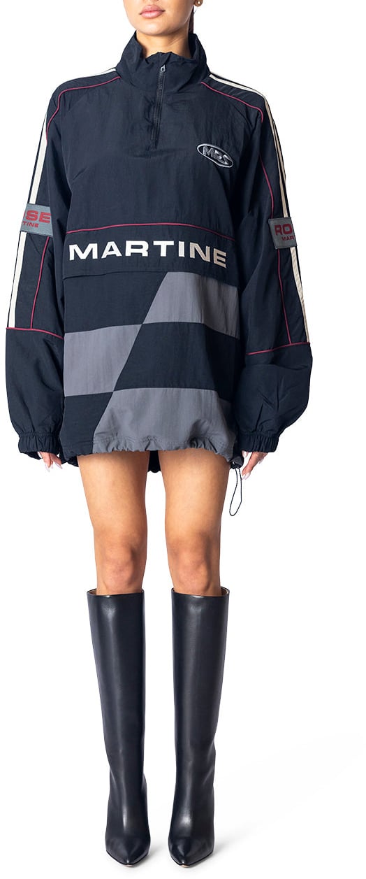 Martine Rose HOCKEY PULLOVER BLACK / GREY Zwart