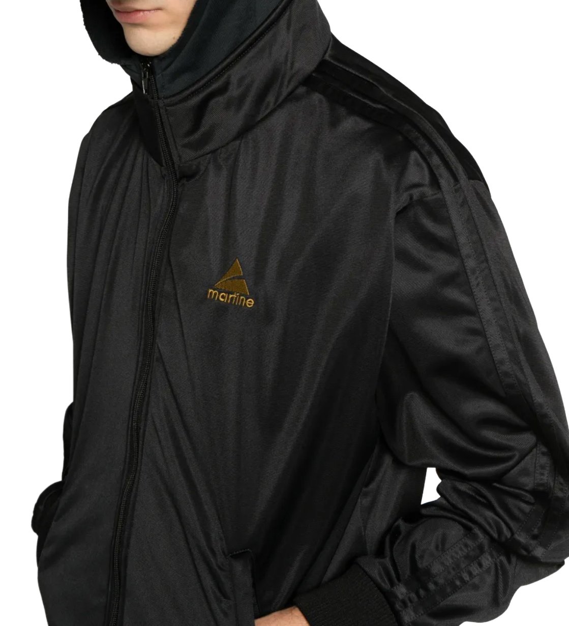 Martine Rose Hood Cap Track Jacket Black Zwart