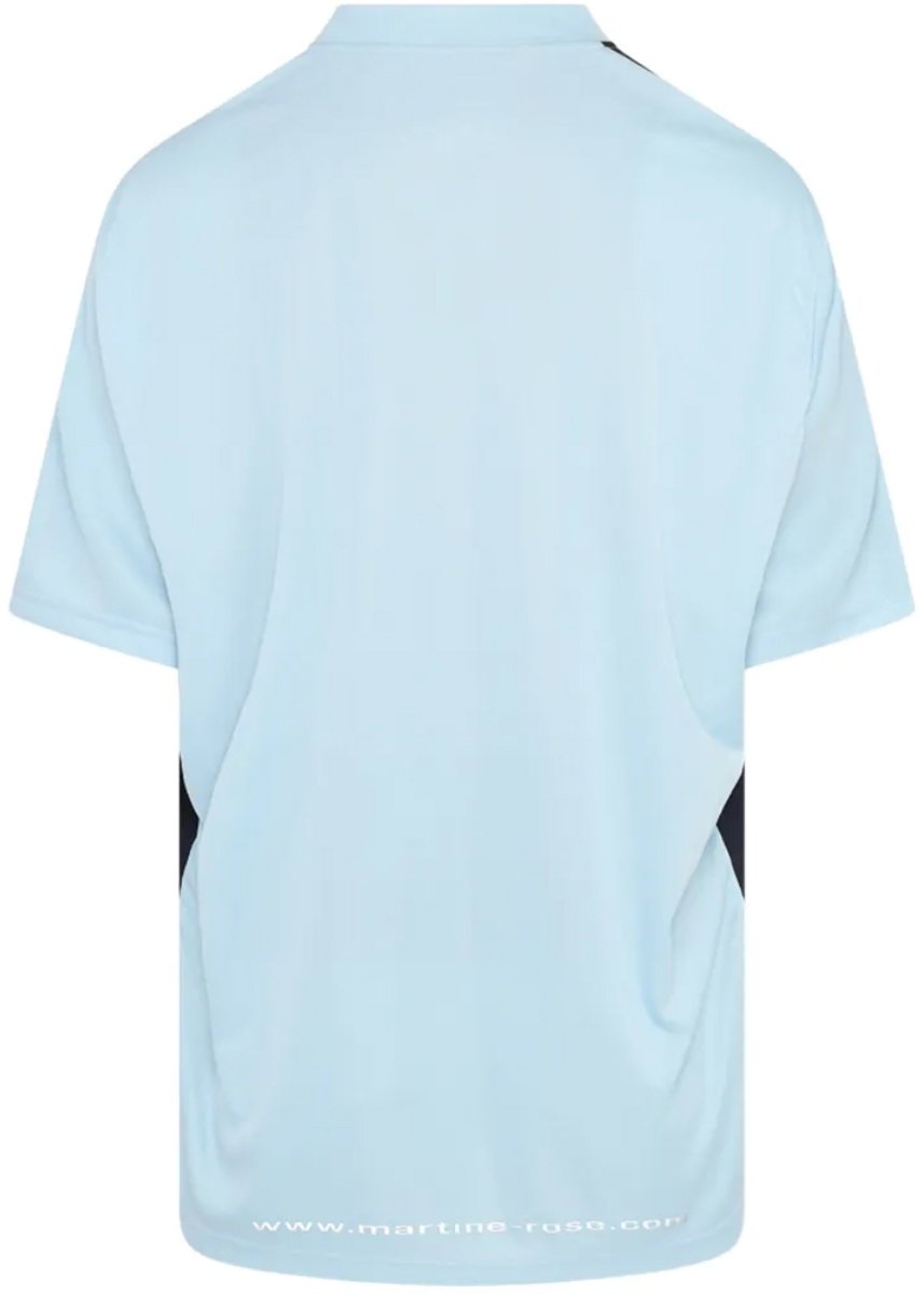 Martine Rose Martine Rose Womens Half Stretch Football Top Blue Light Blue Blauw