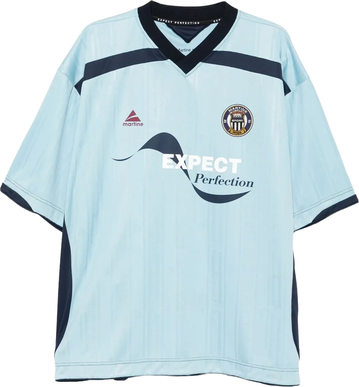 Martine Rose Football Top Blue Light Blauw