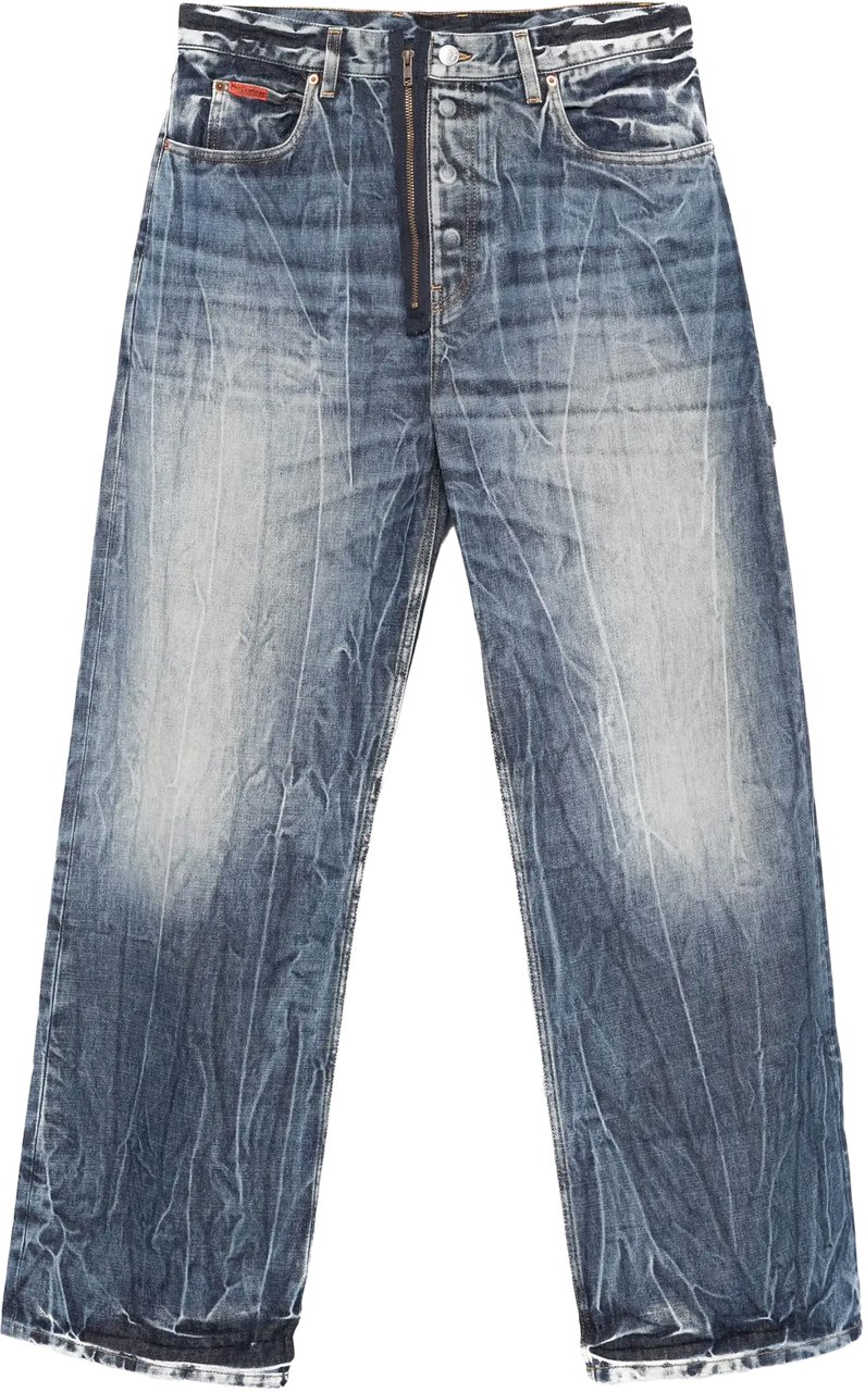 Martine Rose Casual Jean Blue Acid Blauw