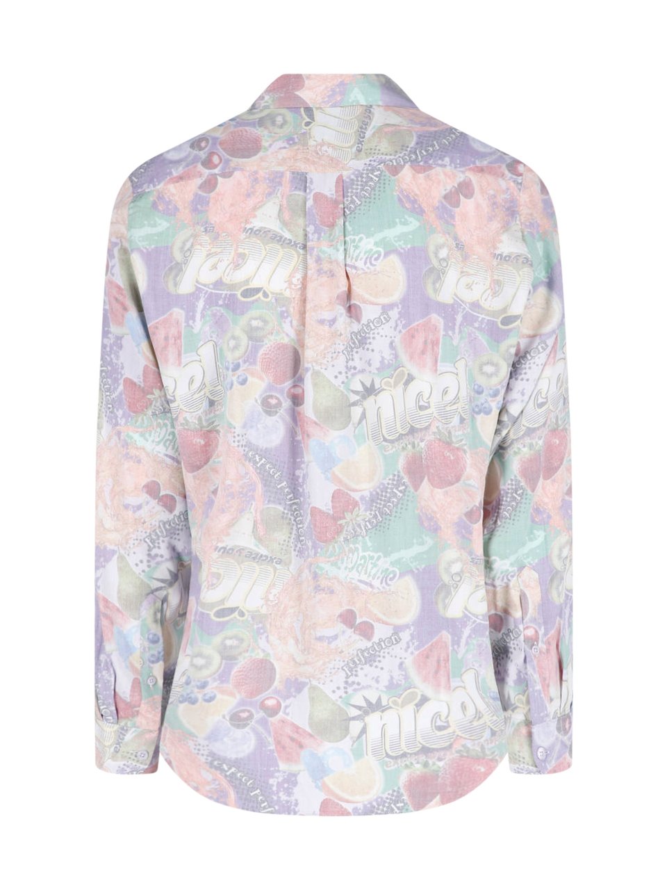 Martine Rose Multicolour Abstract Print Casual Shirt Neutraal