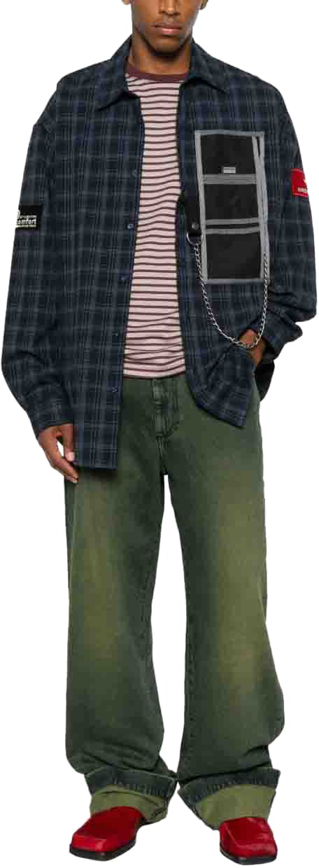 Martine Rose Shirts Blue Blauw