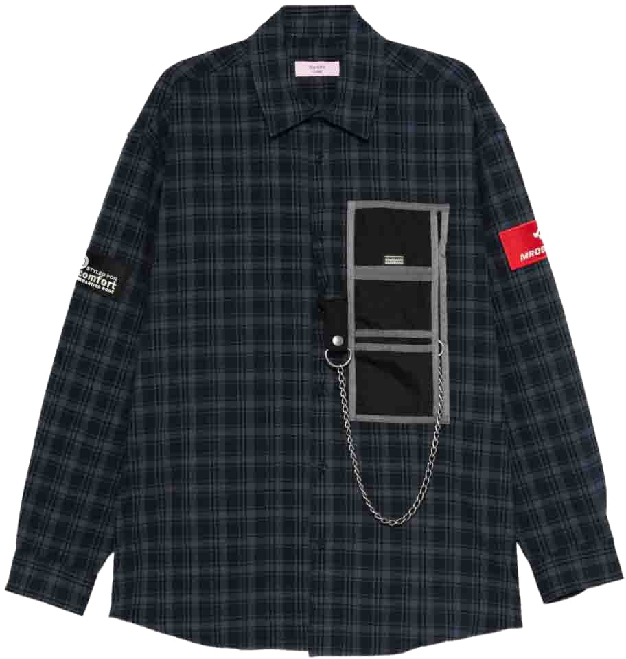 Martine Rose Shirts Blue Blauw