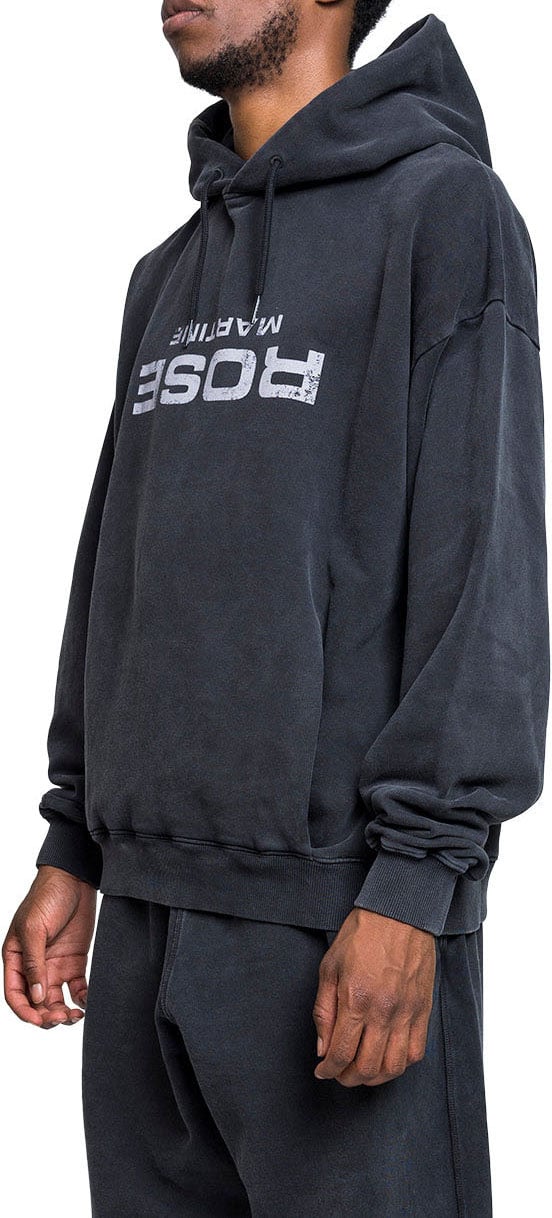 Martine Rose CLASSIC HOODIE WASHED BLACK ROSE Zwart