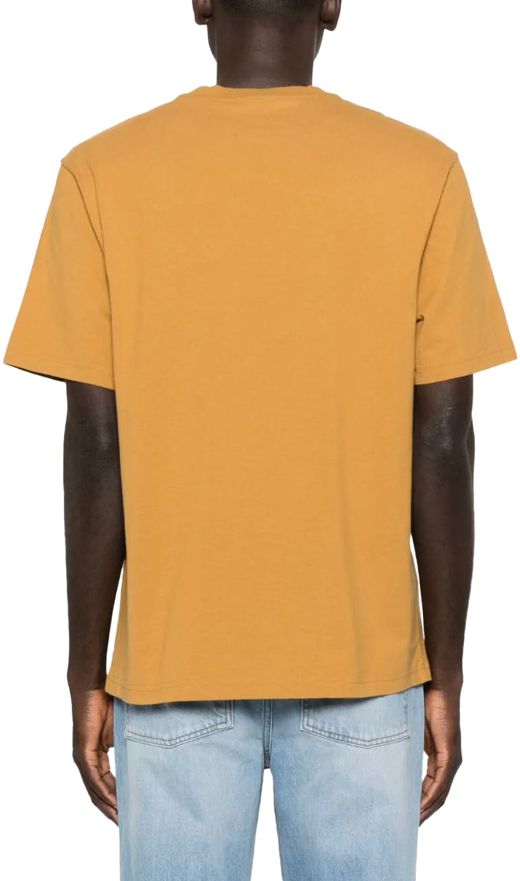 Martine Rose Classic T-shirt Brown Turmeric Fuzzies Oranje