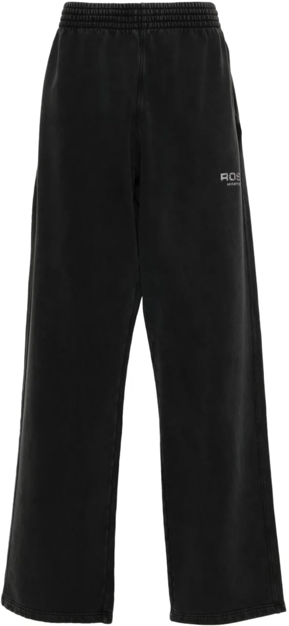 Martine Rose Wide Leg Trackpant Black Washed Black Rose Zwart