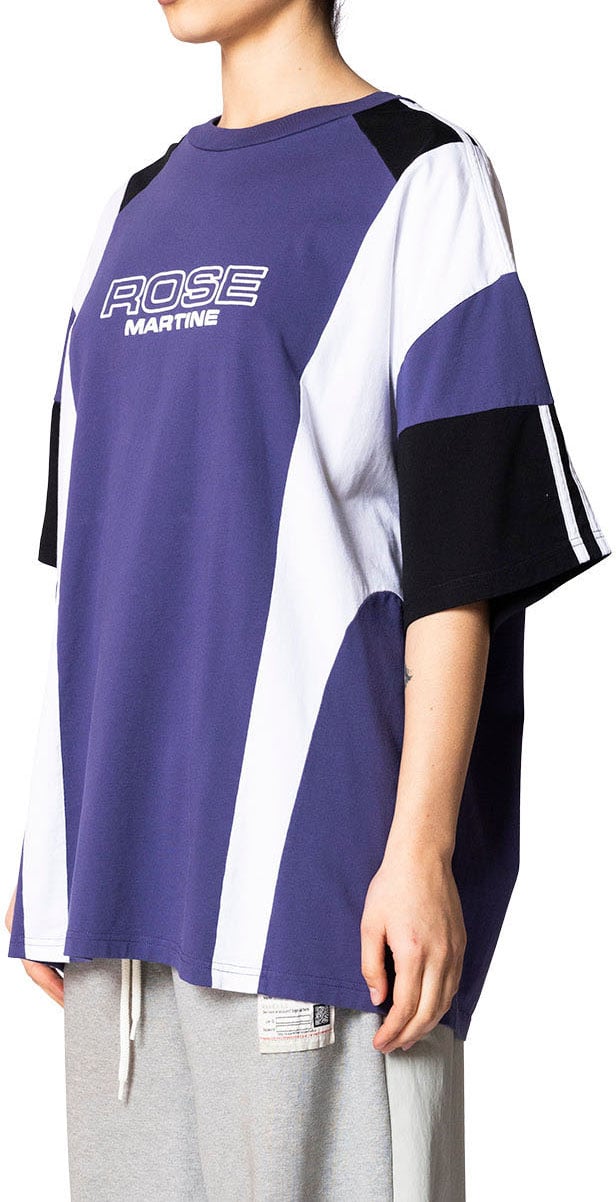 Martine Rose OVERSIZED PANELLED T-SHIRT INDIGO PURPLE Divers