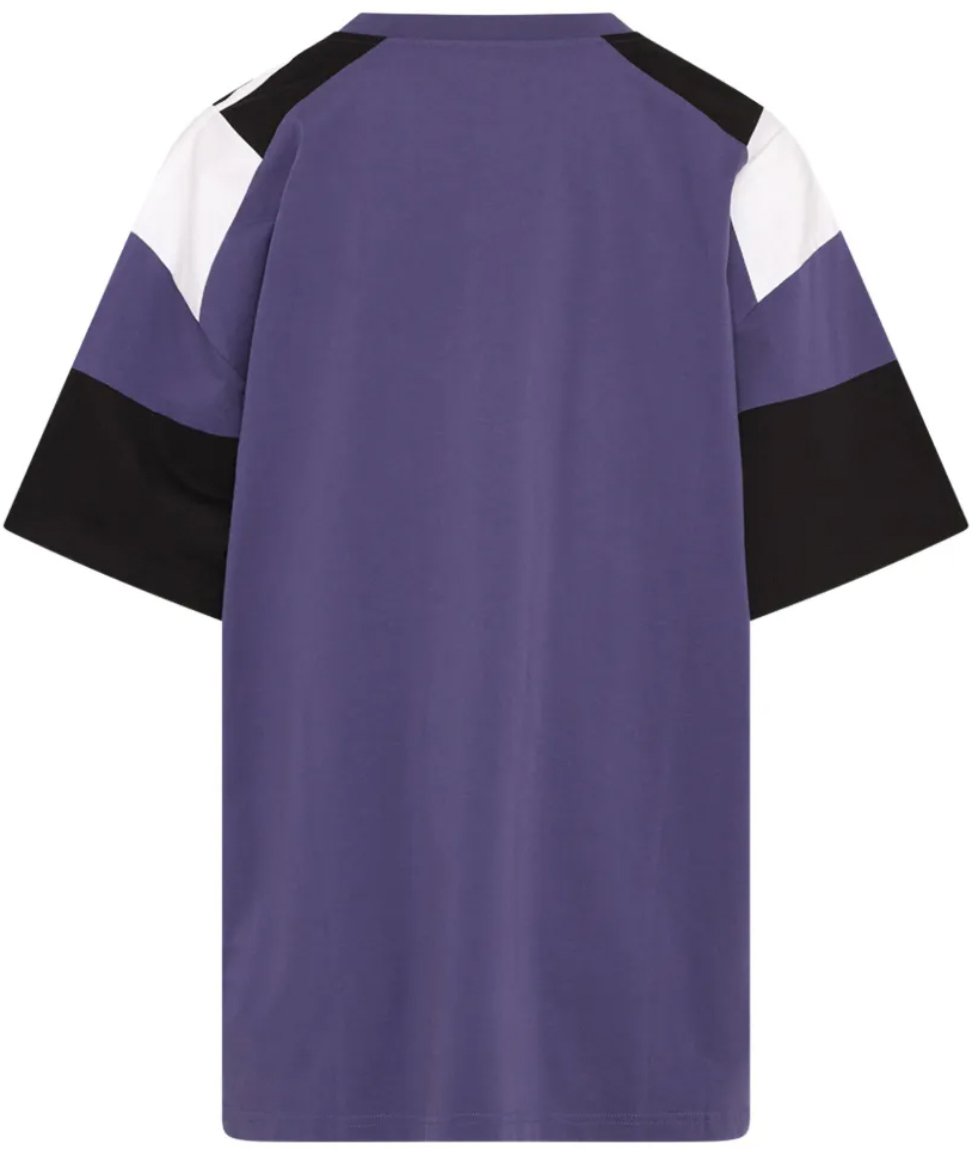 Martine Rose Oversized Panelled T-shirt Purple Indigo Paars