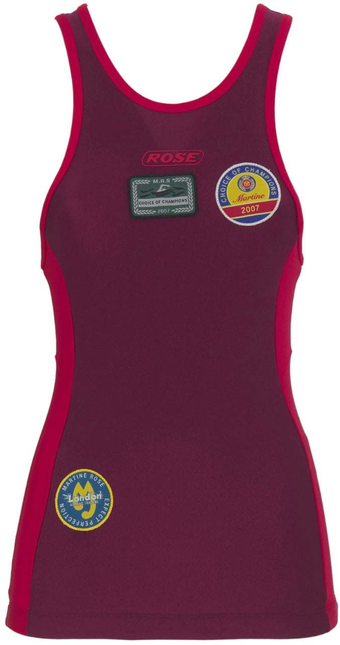 Martine Rose Swim Vest Red Burgundy Rood