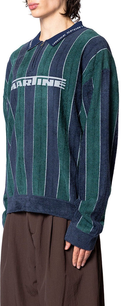 Martine Rose SPORTY LOGO POLO GREEN Groen