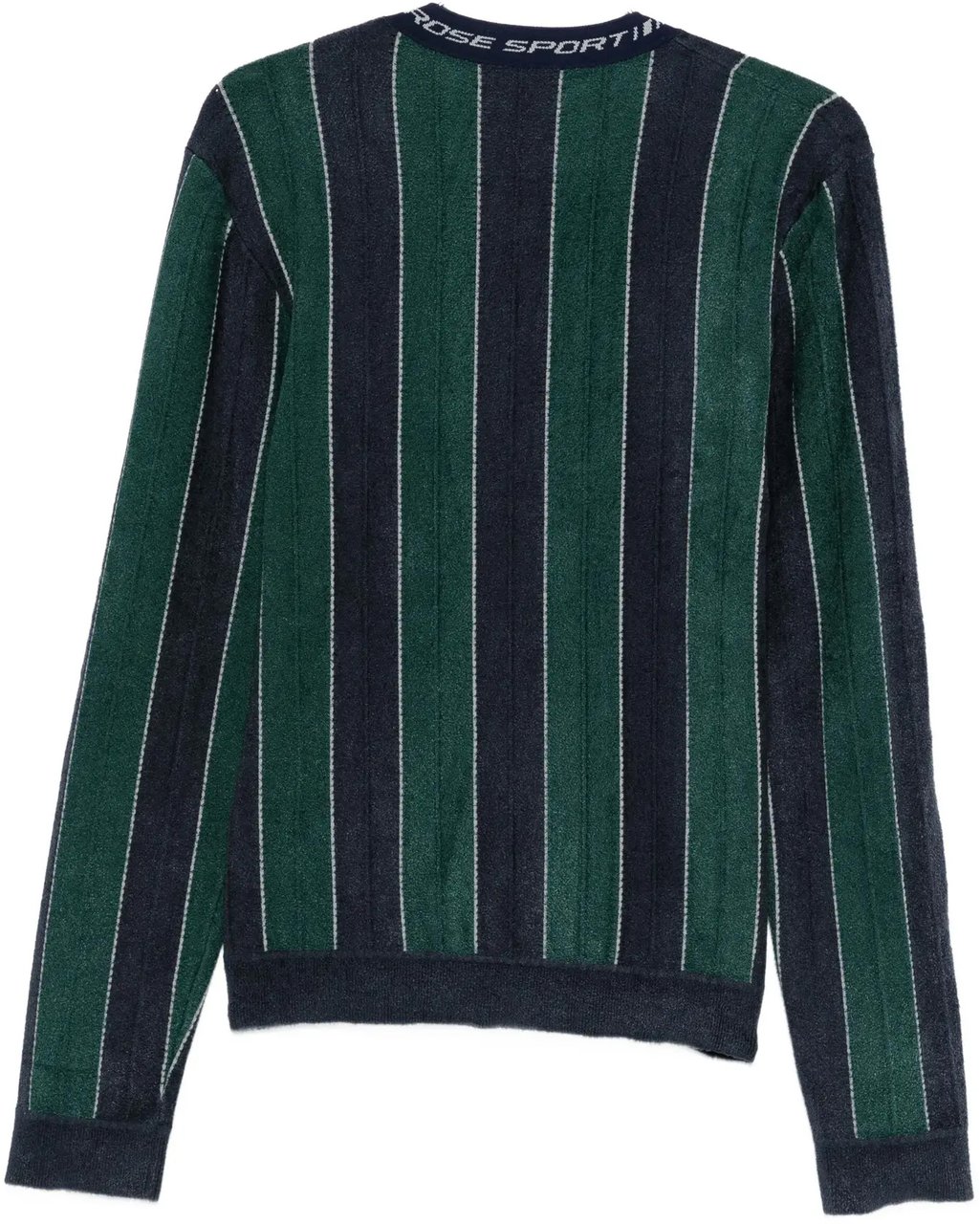 Martine Rose Sporty Logo Crew Neck Green Navy Blauw