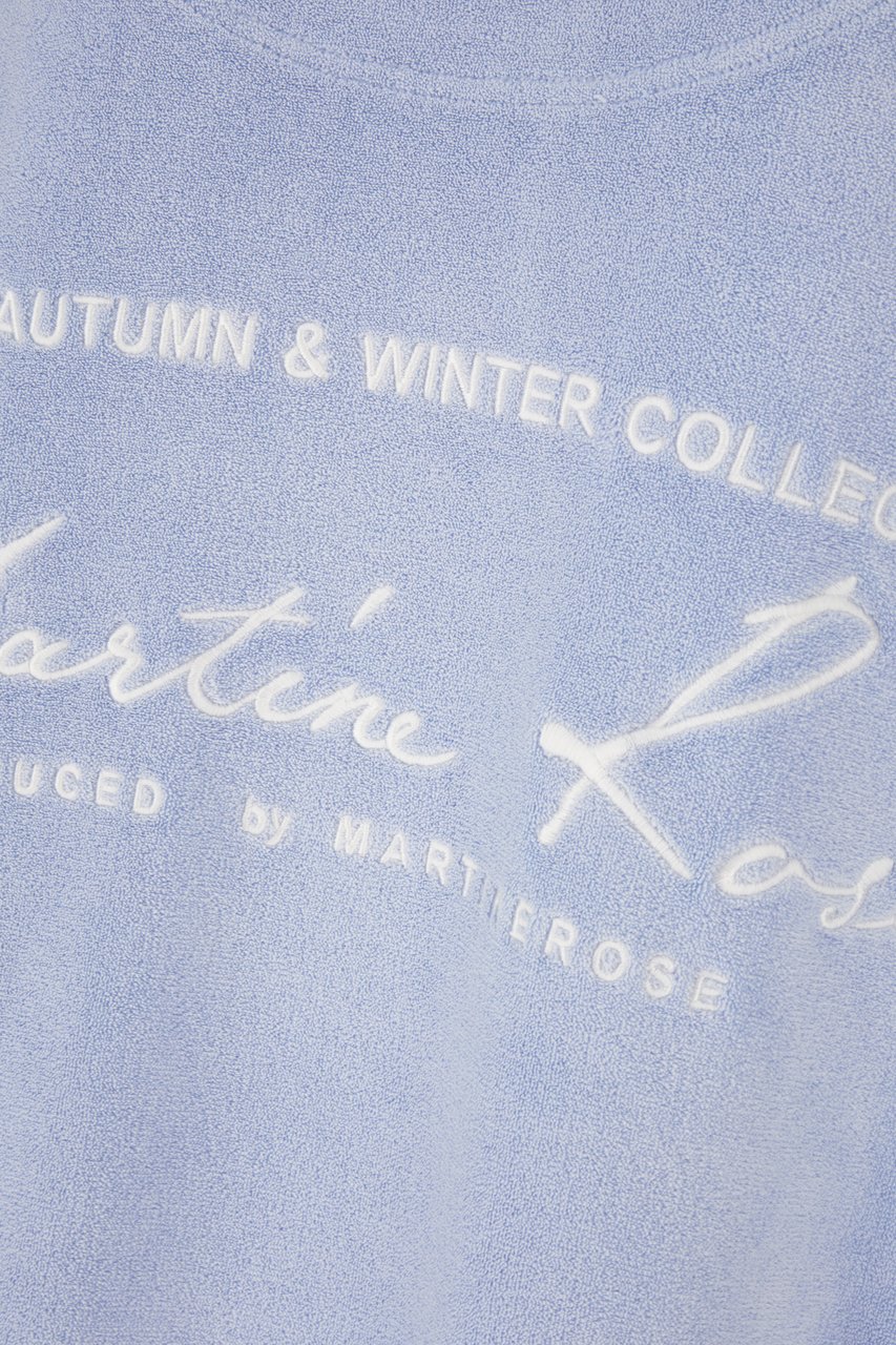 Martine Rose Martine Rose Powder blue terry sweatshirt Lichtblauw