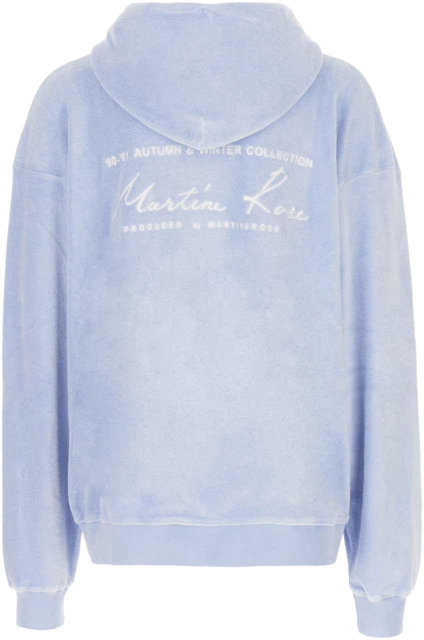 Martine Rose Martine Rose Powder blue terry sweatshirt Lichtblauw
