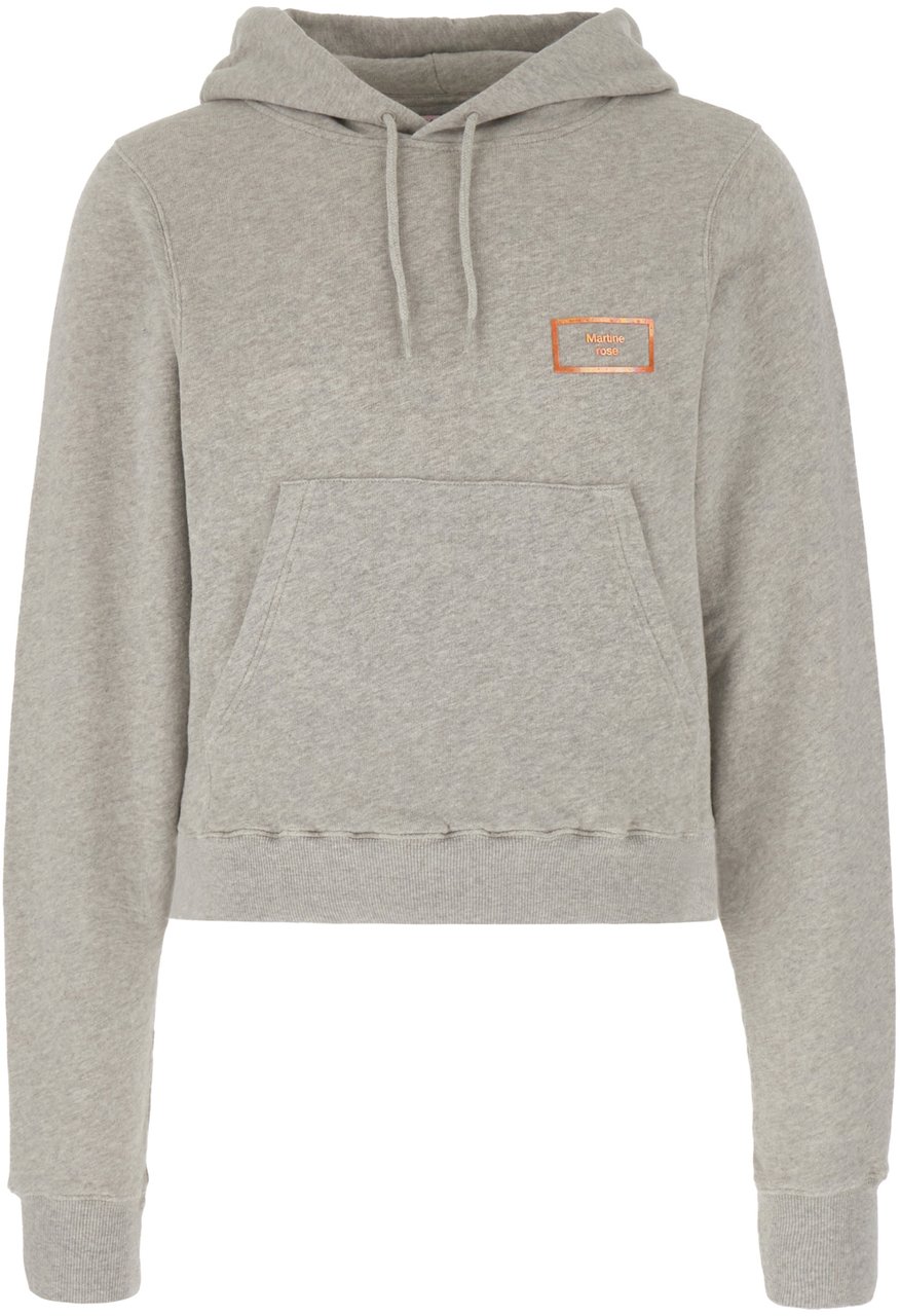 Martine Rose Martine Rose Melange grey cotton sweatshirt Grijs