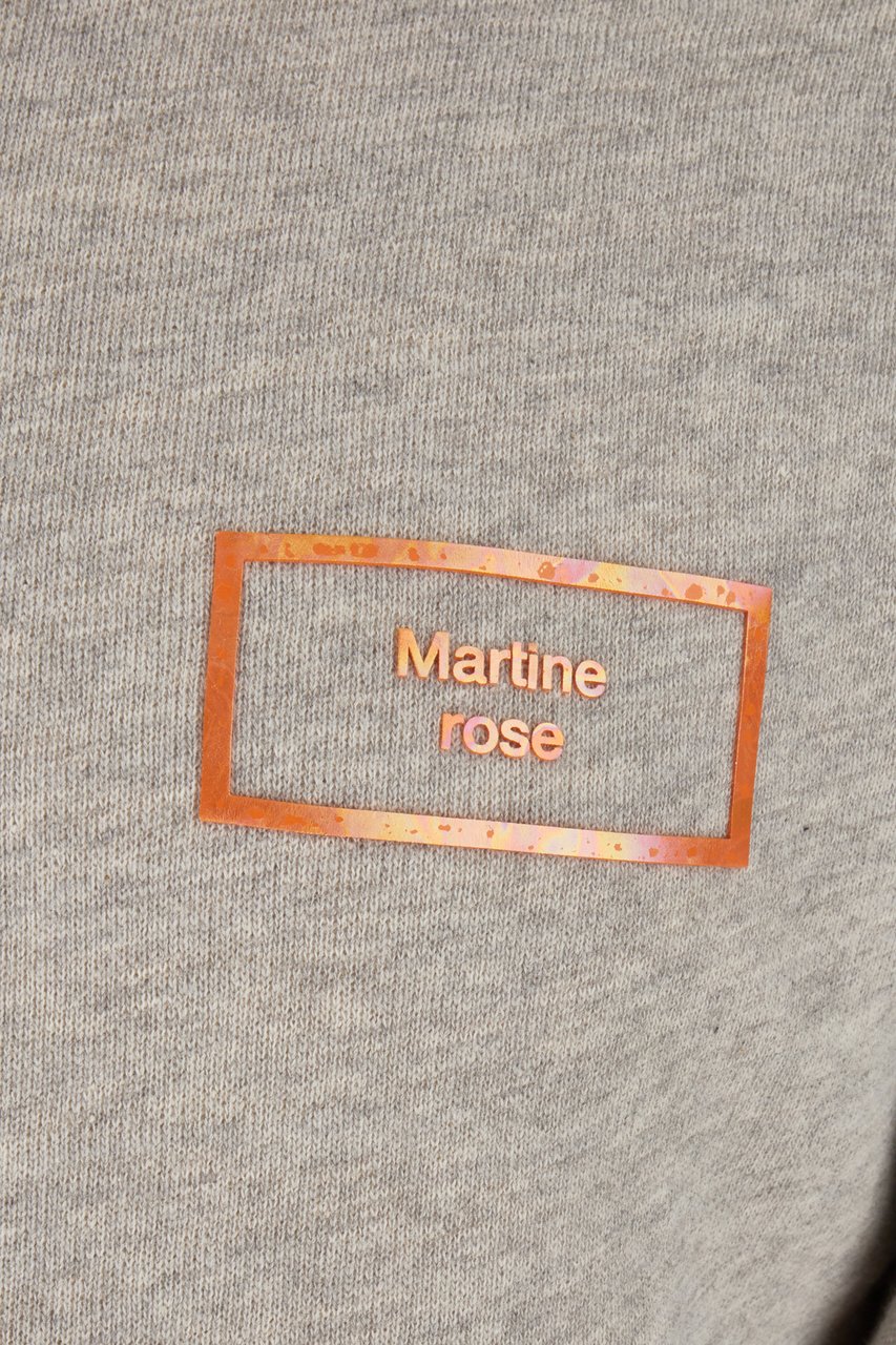 Martine Rose Martine Rose Melange grey cotton sweatshirt Grijs