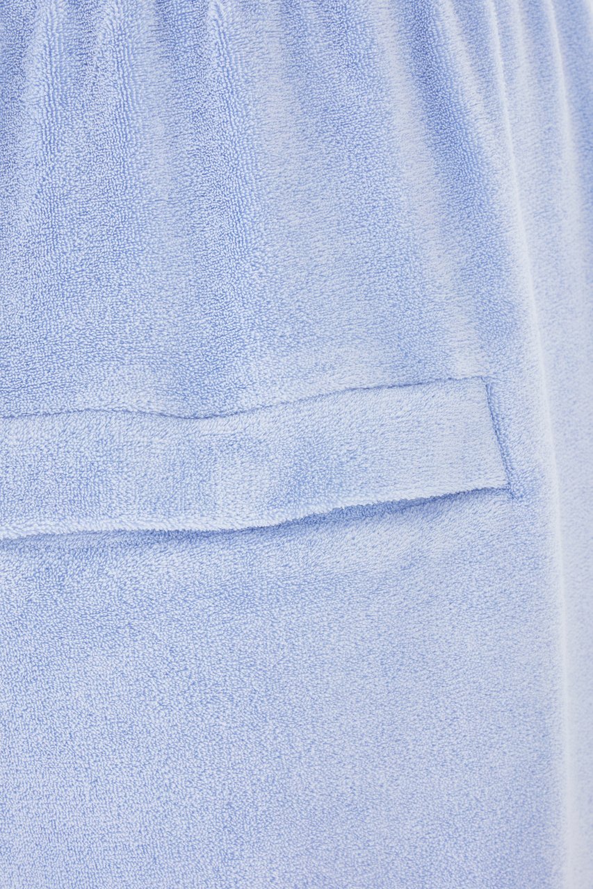 Martine Rose Martine Rose Powder blue terry bermuda shorts Lichtblauw