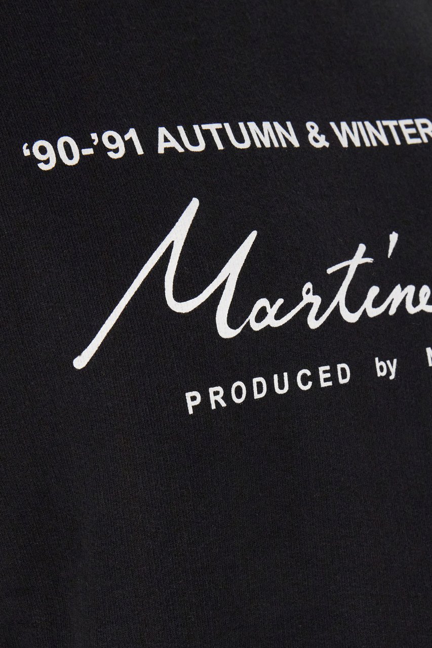 Martine Rose Martine Rose Black cotton sweatshirt Zwart