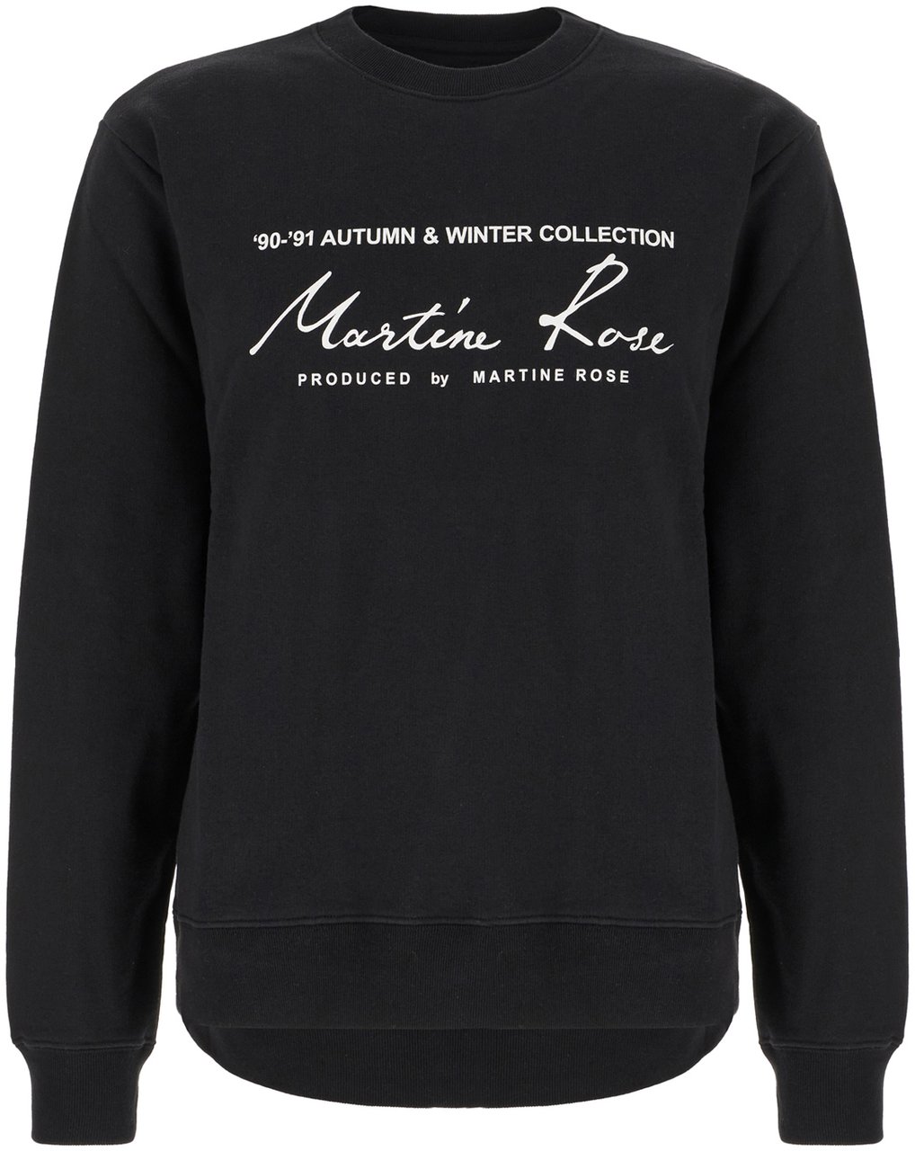 Martine Rose Martine Rose Black cotton sweatshirt Zwart