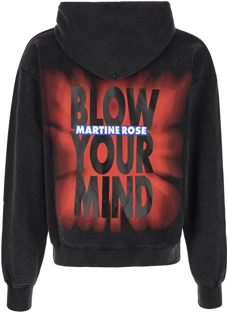 Martine Rose Martine Rose Charcoal cotton oversize sweatshirt Zwart
