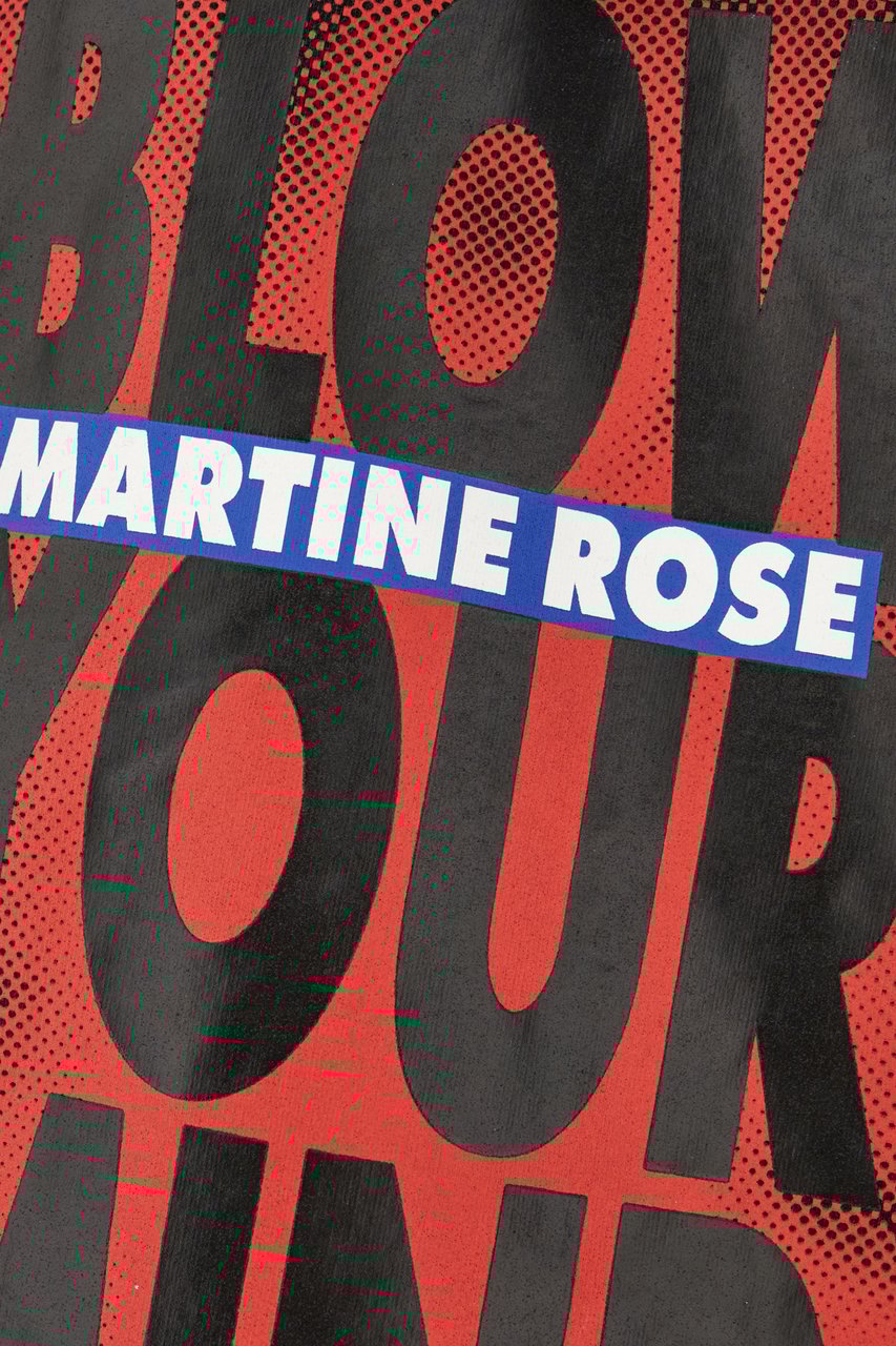 Martine Rose Martine Rose Charcoal cotton oversize sweatshirt Zwart