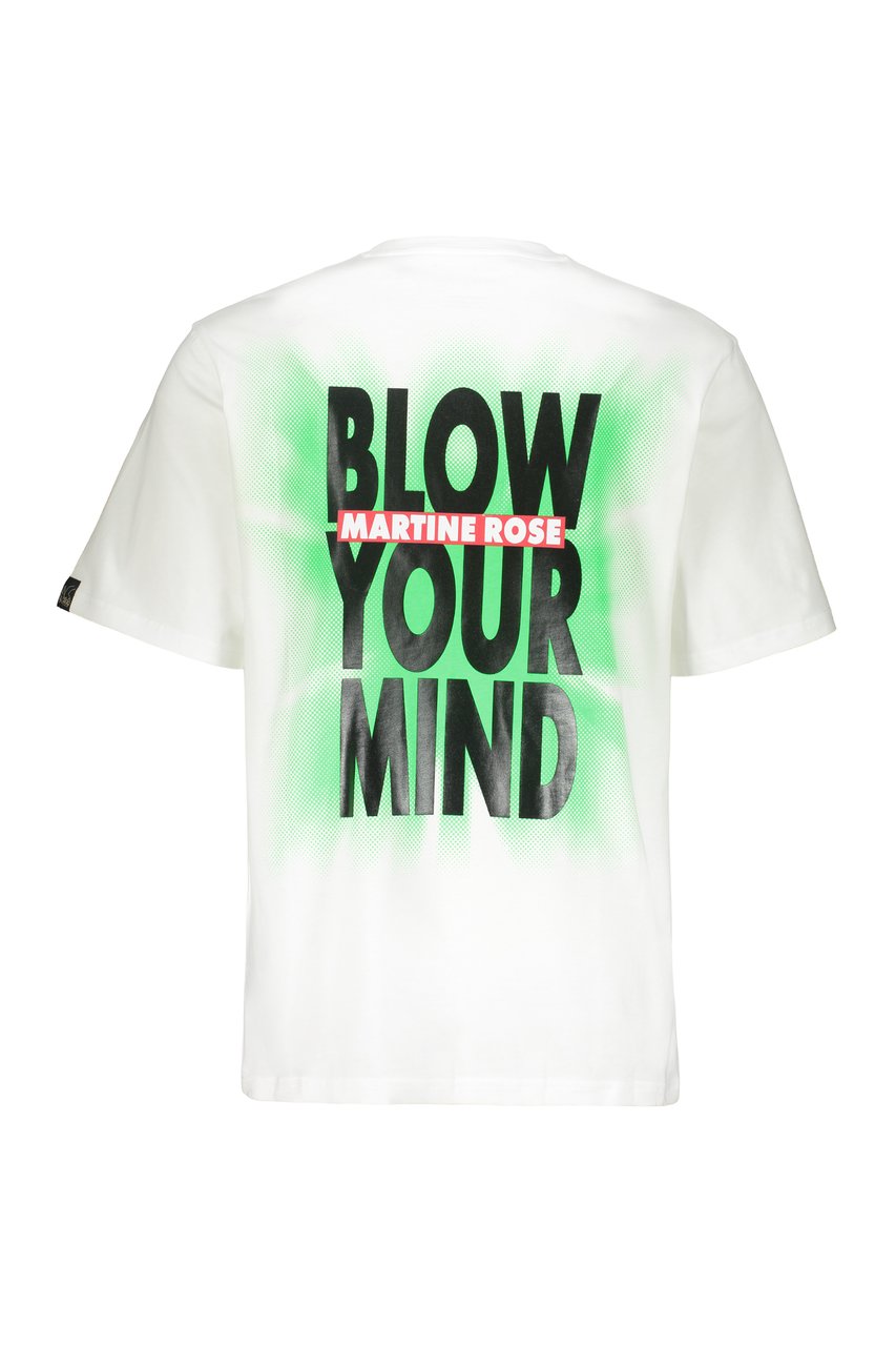 Martine Rose Printed cotton T-shirt Wit