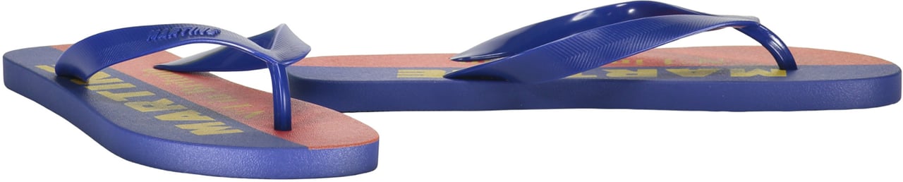 Martine Rose Logoed rubber flip-flop Blauw