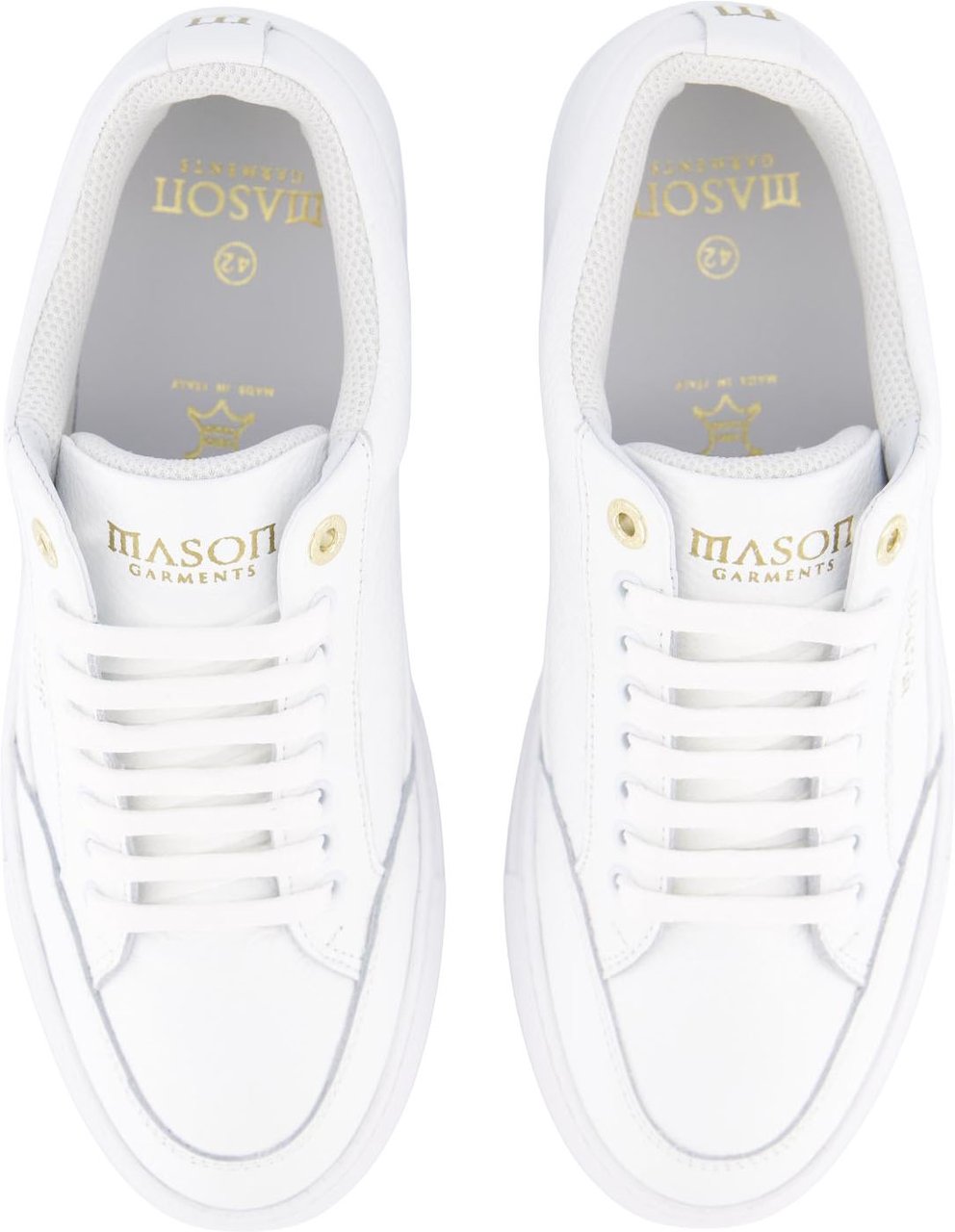 Mason Garments Heren Tia Squali Sneaker Wit Wit