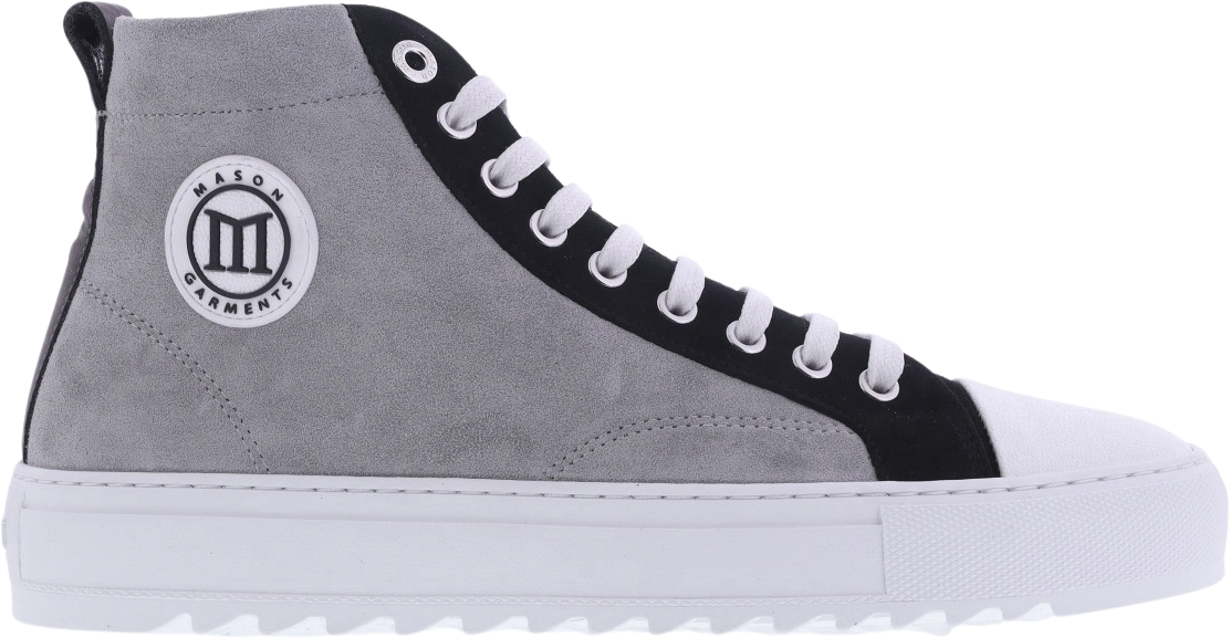Mason Garments Heren Astro Hightop Sneaker Grijs Grijs