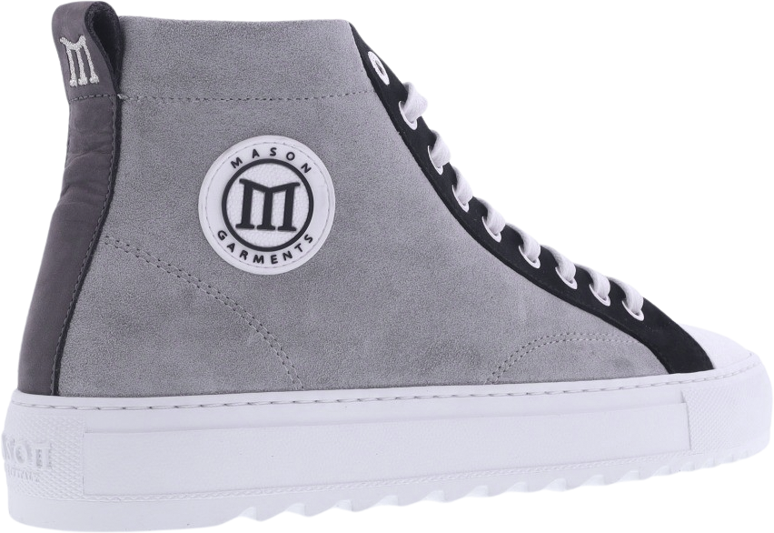 Mason Garments Heren Astro Hightop Sneaker Grijs Grijs