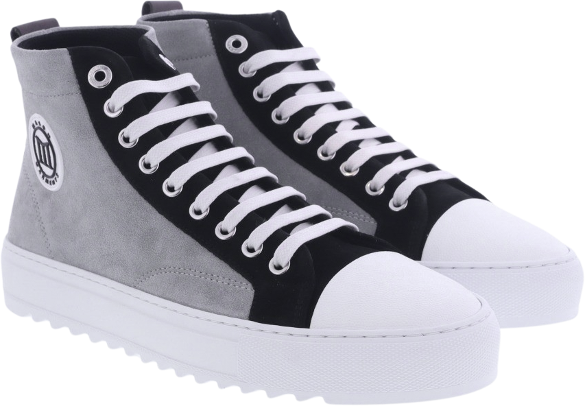 Mason Garments Heren Astro Hightop Sneaker Grijs Grijs