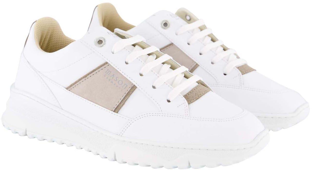 Mason Garments Heren Tia Runner Sneaker Wit Wit