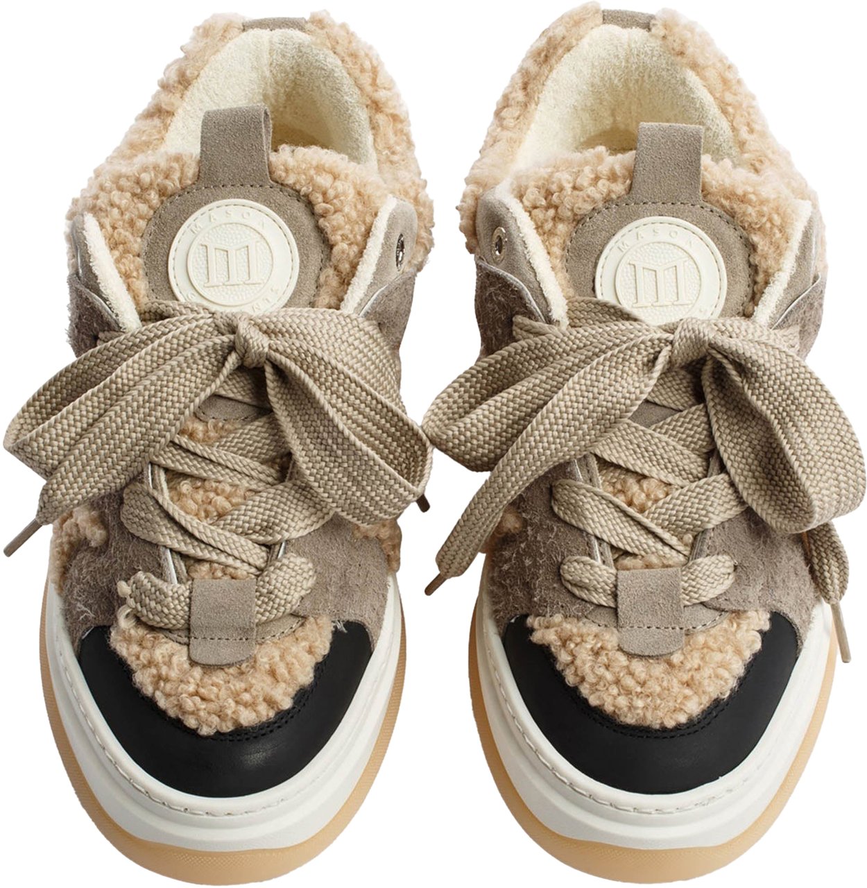 Mason Garments Venice Teddy Dames Sneakers Beige