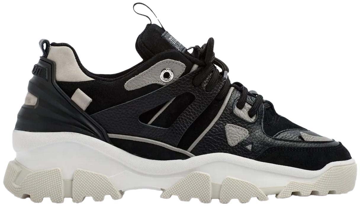 Mason Garments Heren Genova Sneaker Zwart Zwart