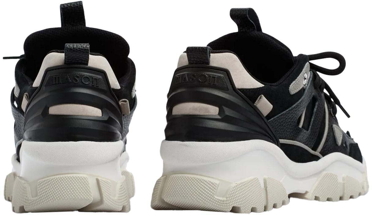 Mason Garments Heren Genova Sneaker Zwart Zwart
