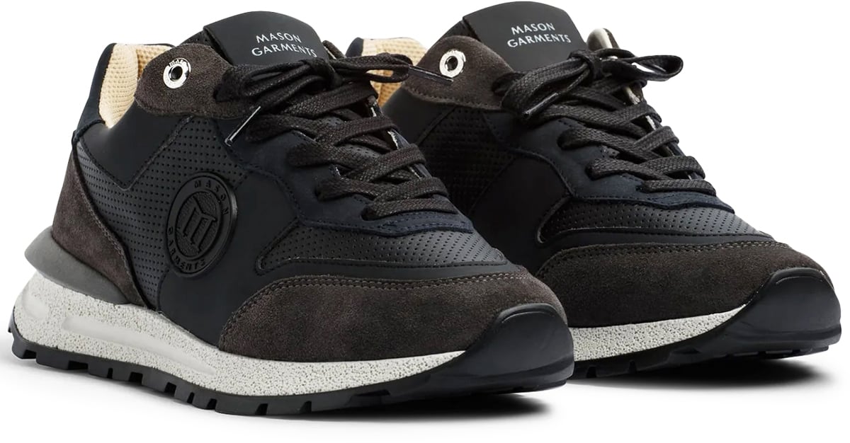 Mason Garments Sneaker Zwart Zwart