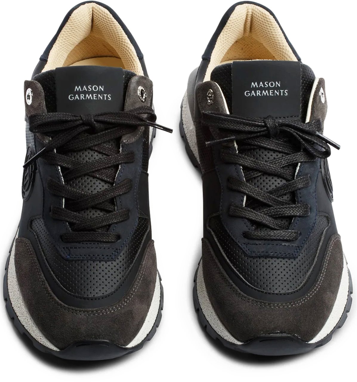 Mason Garments Sneaker Zwart Zwart