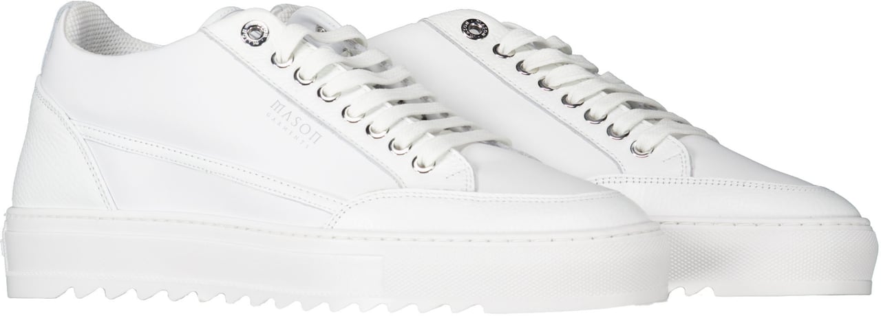Mason Garments Mason Garments Tia Bicolore Sneakers Wit Mg52-4 Wit