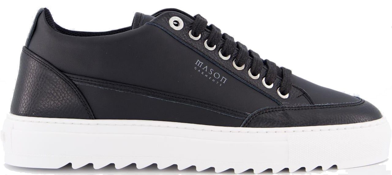 Mason Garments Heren Tia Bicolore Sneaker Zwart Zwart