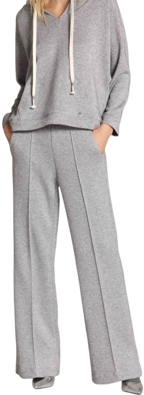 Mason's Pantalon maille Gris métallisé Easy Straight Mason's Femme JERT237 019 Divers