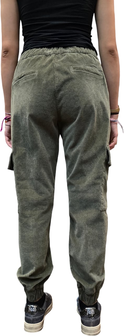 Mason's Pantalon Cargo Velours Kaki Easy Cargo VBE033 462 Mason's Femme Divers