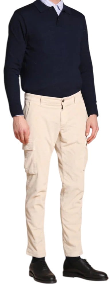 Mason's Pantalon beige velours côtelé médium Cargo chile Mason's Homme 2PN2A2145 VBE061 263 Beige