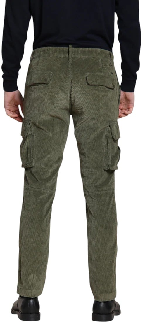 Mason's Pantalon cargo velours côtelé double vert Cargo Chile Masons homme 2PN29073 VBE033 464 Groen