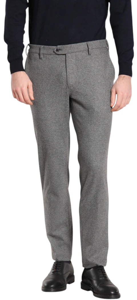Mason's Pantalon chino jersey flanelle grise NewYork Style Masons homme 9PF28960 JERT404 019 Grijs