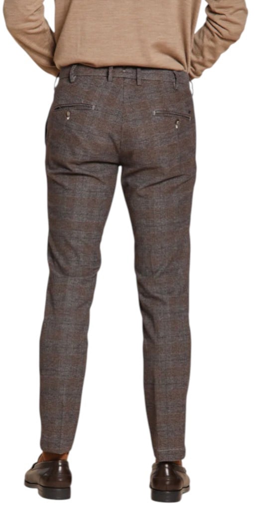 Mason's Pantalon prince de galle gris bleuté brun doux NewYork Style Mason's Homme 9PN28963 CBE281 020 Divers