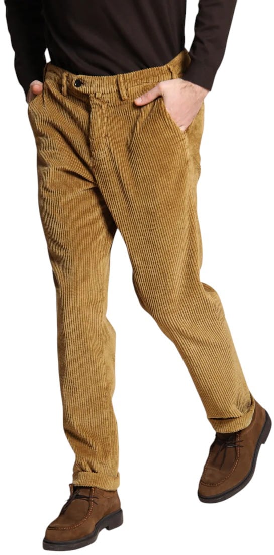 Mason's Pantalon chino Boston camel velours grosses côtes Mason's Homme 9PN3E9303 VBE310 237 Divers